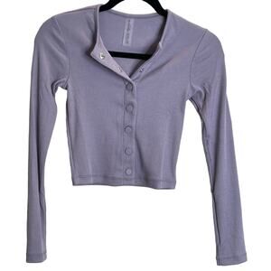 Outdoor Voices CozyRib Cropped Cardigan - Size XS